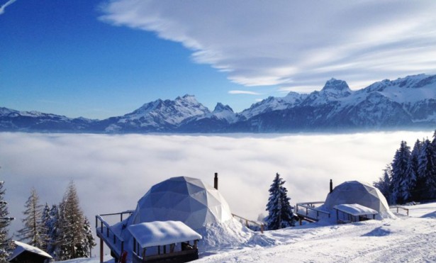Winter holidays, Switzerland, Whitepod resort