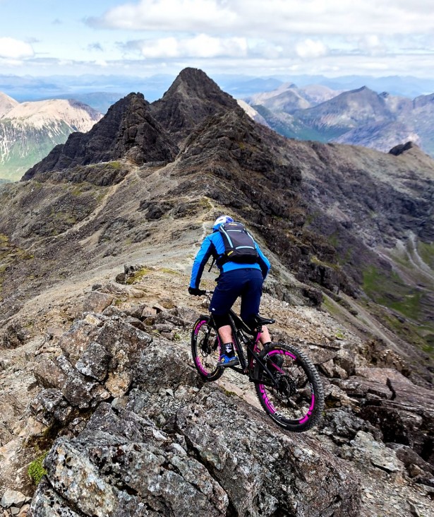 Scottish  daredevil Danny MacAskill riding the Ridge.