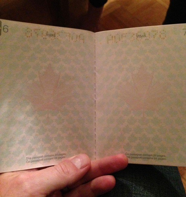 New Canadian passport finally reveals its secret.