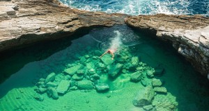 Giola Lagoon, a natural pool in Thassos has one of the most amazing swimming pools in the world.