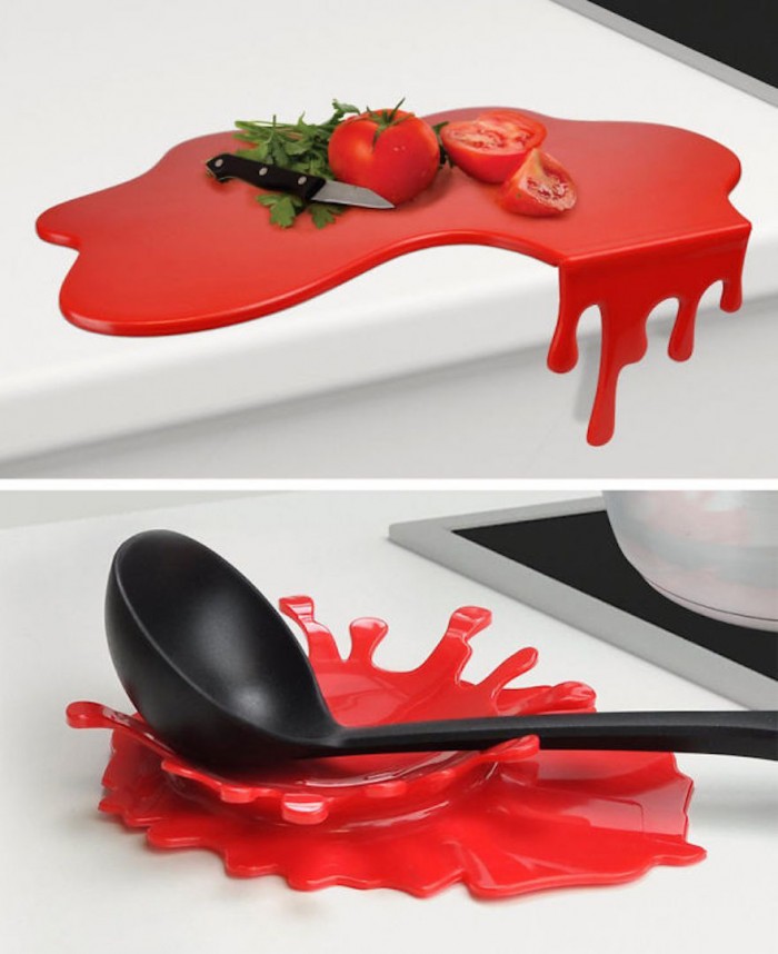 Blood-splashed cutting board is one of the coolest kitchen gadgets