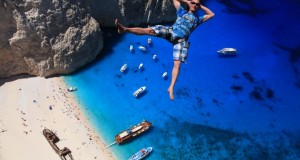 Enjoy the amazing video of BASE jumping in Zakynthos Island, Greece.