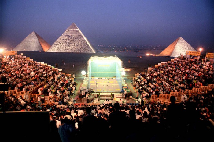 World Open Squash in Giza is one of the most unusual sports venues in the world.