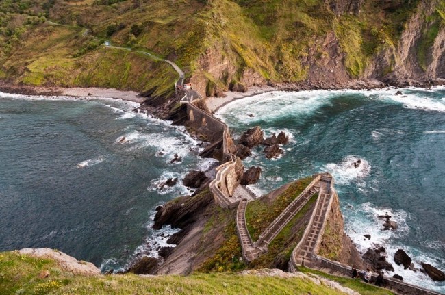 Path to Gaztelugatxe in Spain is one of the most spectacular cliff walks in the world.