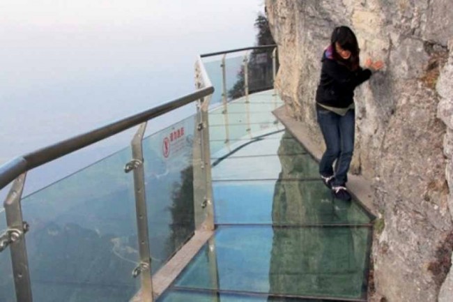 Tianmen mountain in China is one of the most spectacular cliff walks in the world.