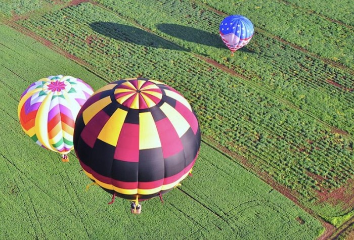 One of the best hot air balloon rides is in New Jersey.,
