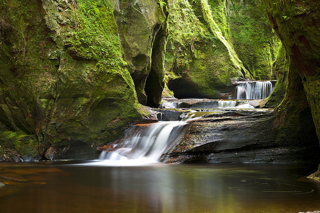 Finnich Glen in Drymen is one of top 15 Scotland tourist attractions. 
