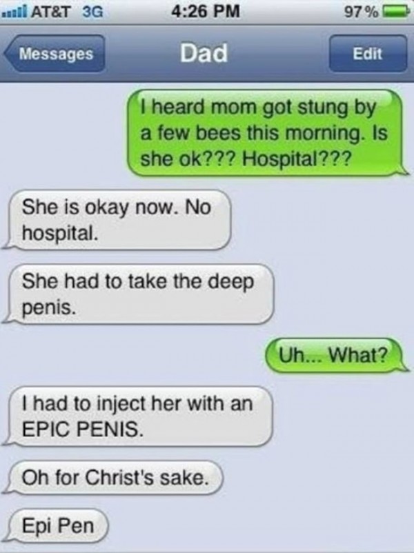 The funniest texts ever sent between parents and their kids.