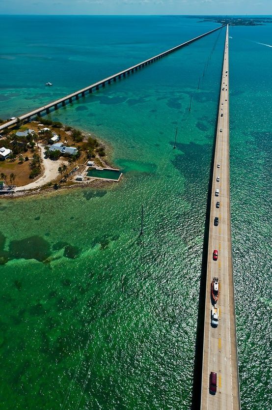 Seven Miles Bridge in Florida Keys is one of the most beautiful roads in the world.