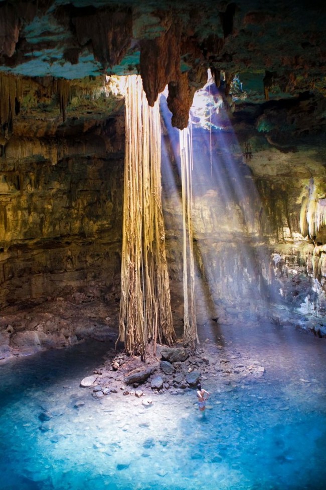 Cenote Dzitnup in Mexico is one of the most magical places on the planet.