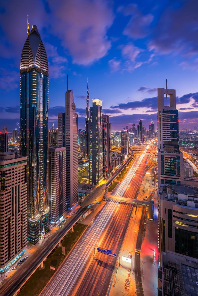 Amazing fisheye view of Dubai captured by Albert Dros