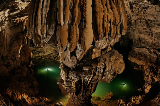 The largest cave in the world is Son Doong cave in Vietnam.