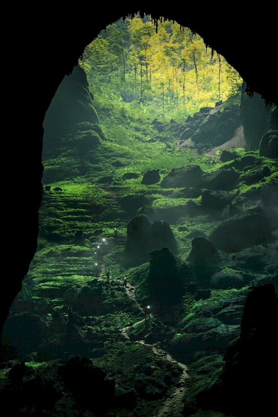 Mesmerizing Son Doong cave in Vietnam is believed to be the largest cave in the world