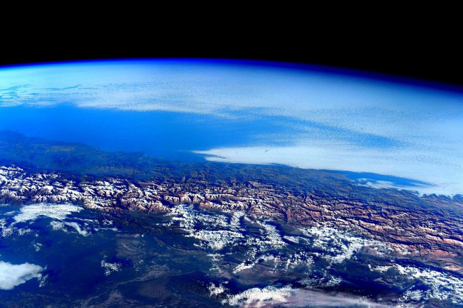 Stunning photos from the International Space Station-the Andes in Peru.