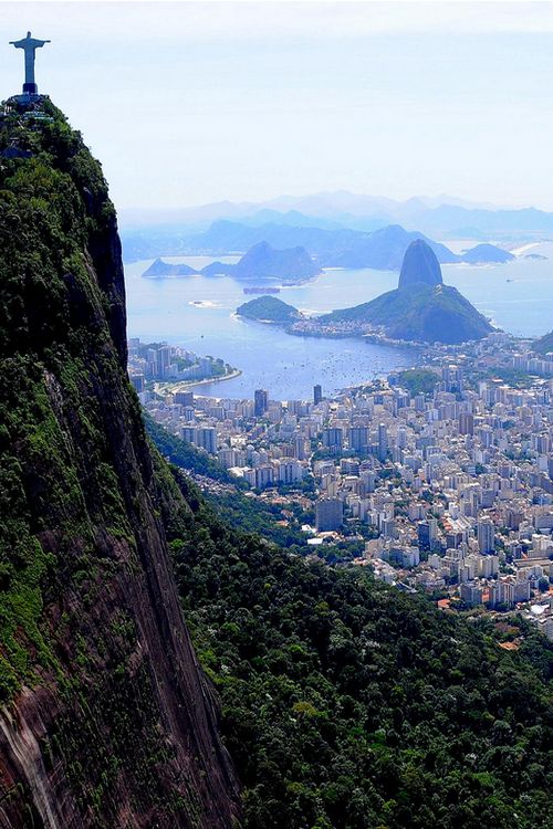 One of the 10 best views in the world is from Corcovado mountain in Brazil.