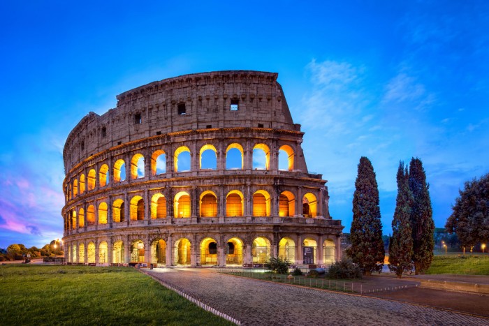 Colosseum in Rome was completed in 82 A.D.