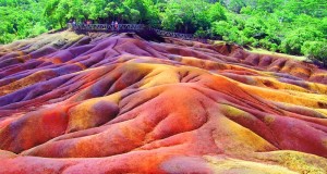 Seven Colored Earth of Chamarel is located in southwest Mauritius.